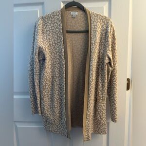 J Crew cardigan animal print